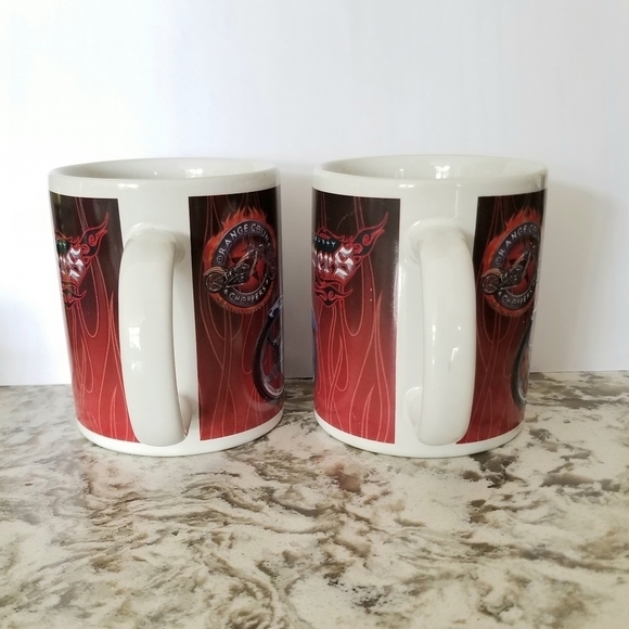 2004 Orange County Choppers Motorcycle Biker's Mug, set of 2 - Picture 3 of 9